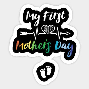 My First Mothers Day mom Sticker